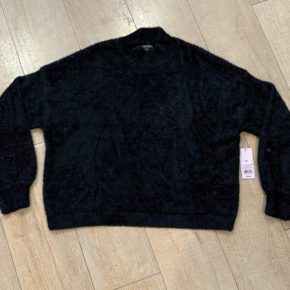 Wild Fable Black Fuzzy Sweater